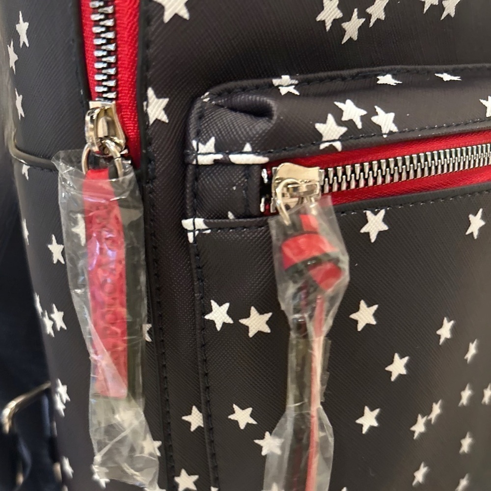 U.S. Polo Assn. Small Black and Red Star Backpack - Picture 5 of 6